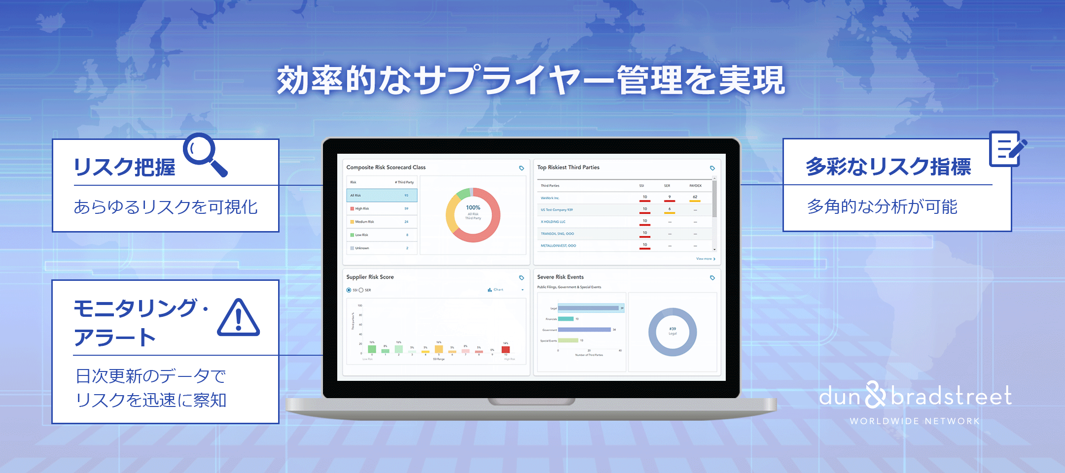 グローバル・サプライヤー・オンライン管理サービス（D&B Risk Analytics - サプライヤー・インテリジェンス）